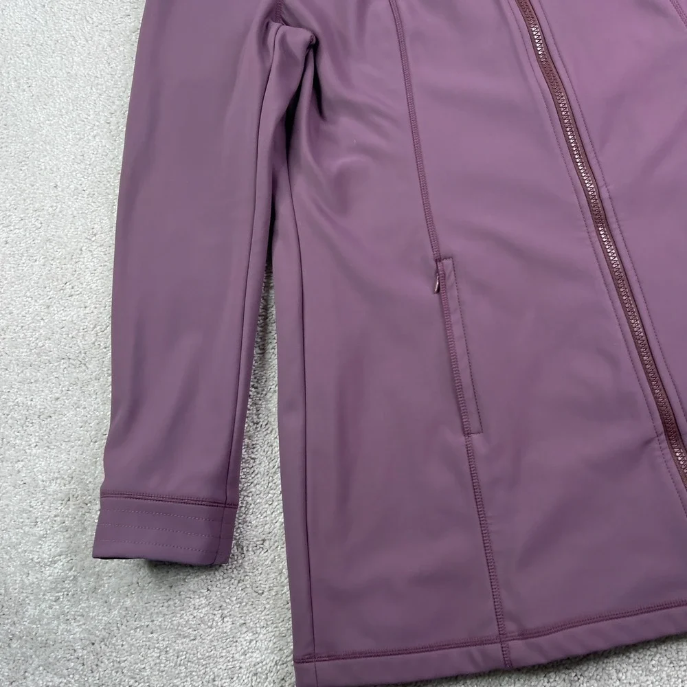 Prana Jacket Womens XL Purple Keva Softshell Full Zip Fleece Lined Coat Outdoors